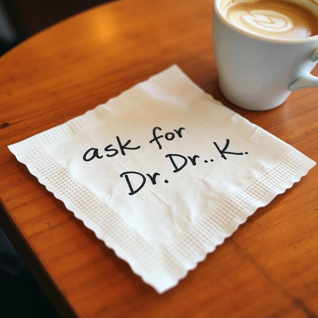 Local tip on a napkin